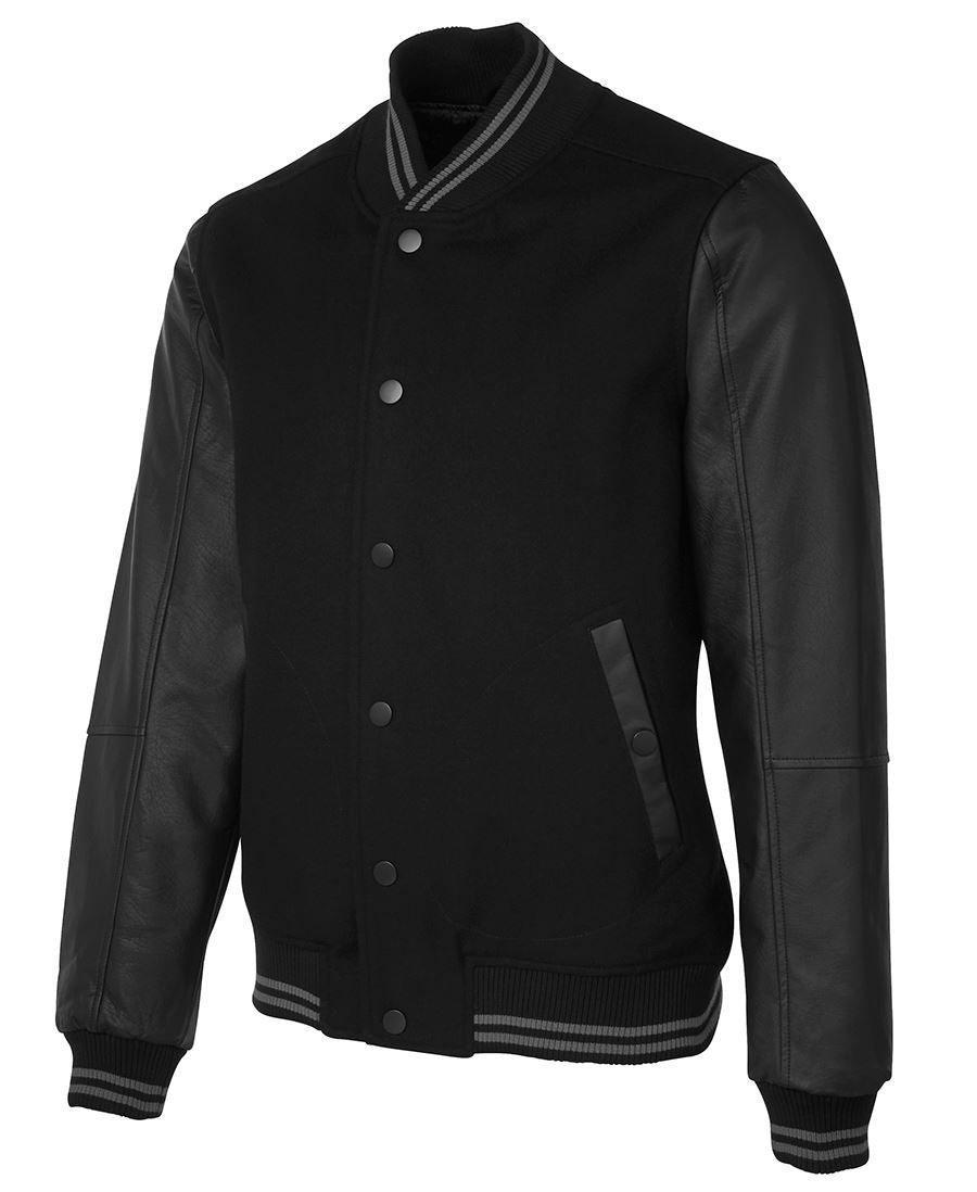 3BLJ - ART LEATHER BASEBALL JACKET