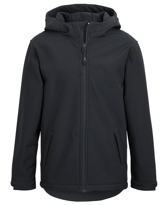 3WSH - PODIUM KIDS WATER RESISTANT HOODED SOFTSHELL JACKET