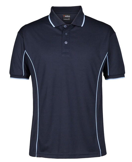 7PIP - S/S PIPING POLO