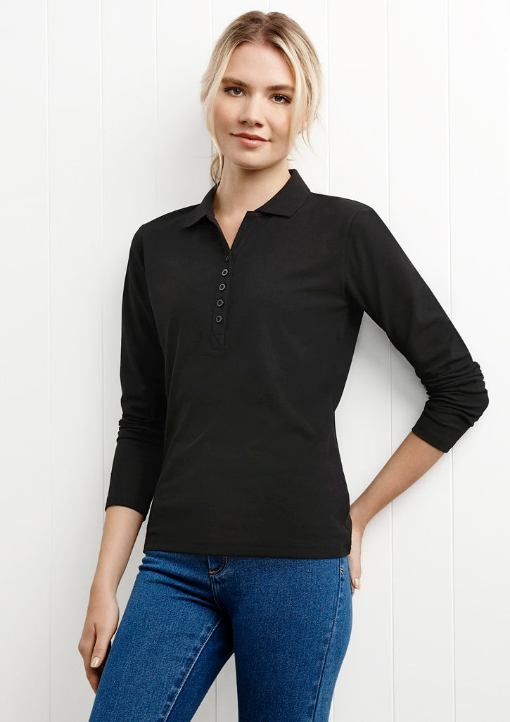 P400LL - CREW LADIES L/S POLO