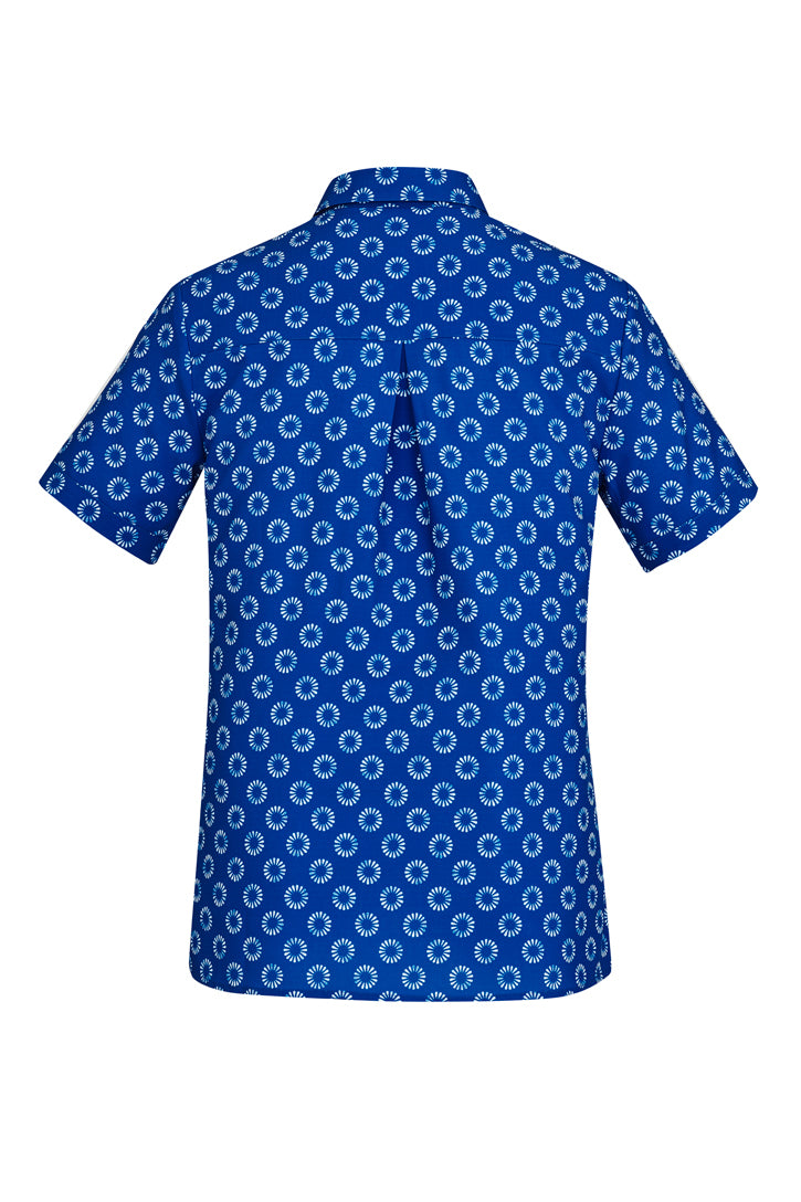 CS948LS - WOMENS FLORENCE DAISY PRINT S/S SHIRT