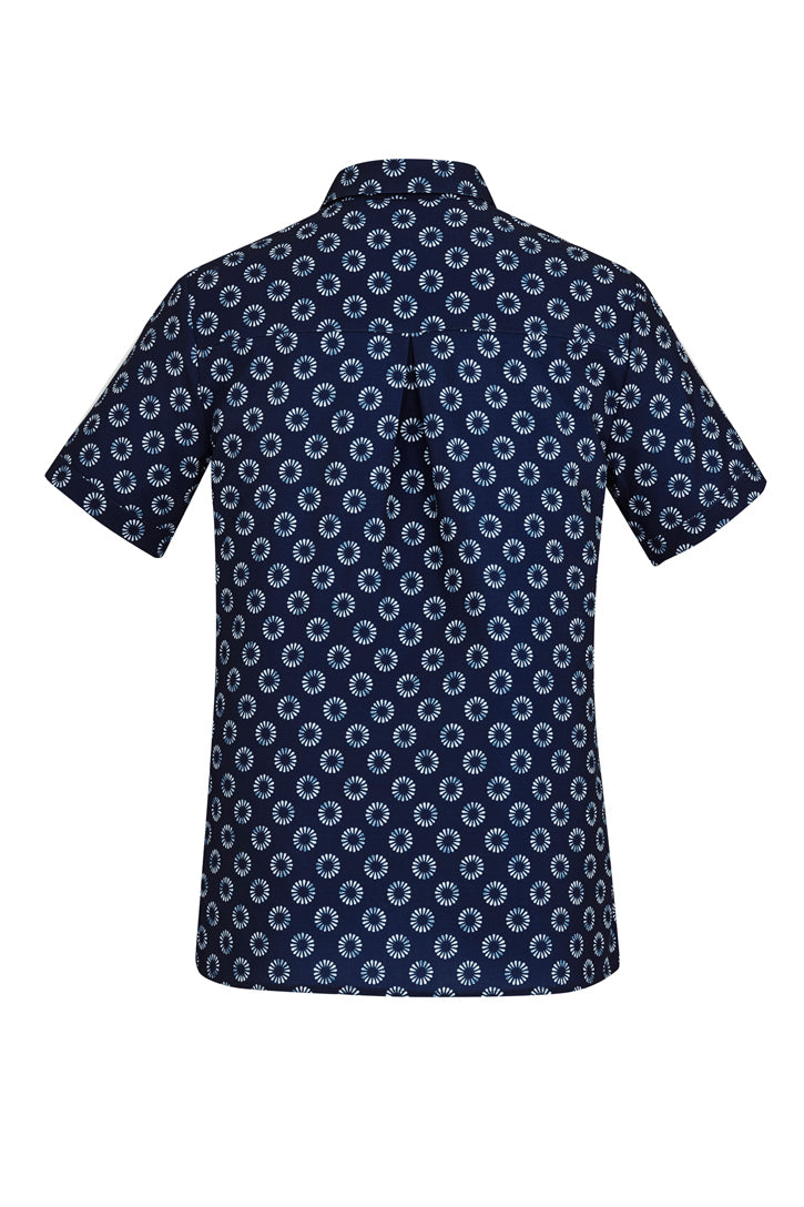 CS948LS - WOMENS FLORENCE DAISY PRINT S/S SHIRT