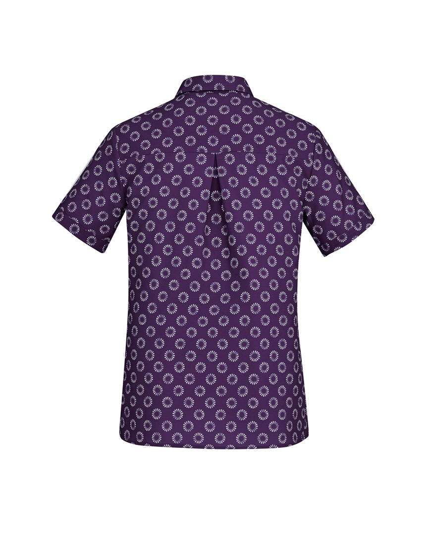 CS948LS - WOMENS FLORENCE DAISY PRINT S/S SHIRT