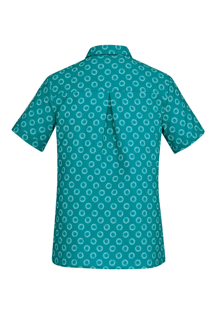 CS948LS - WOMENS FLORENCE DAISY PRINT S/S SHIRT