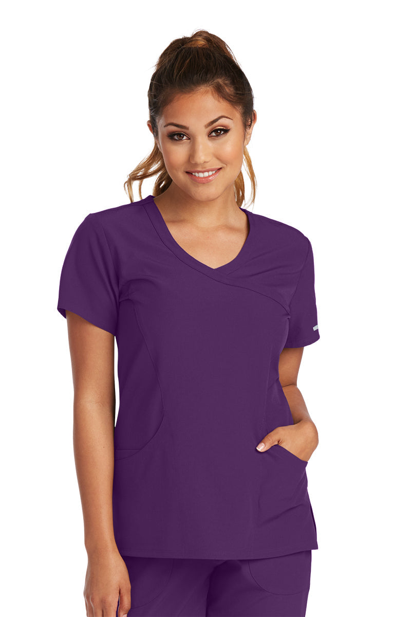 UA-SK102 - Ladies Reliance Scrub Top Eggplant