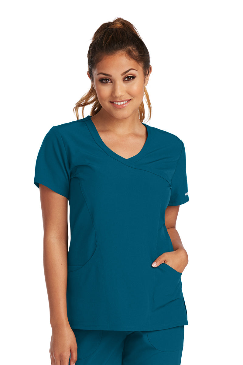 SK102 - Ladies Reliance Scrub Top (2XL - 5XL) - 16 Colors Available