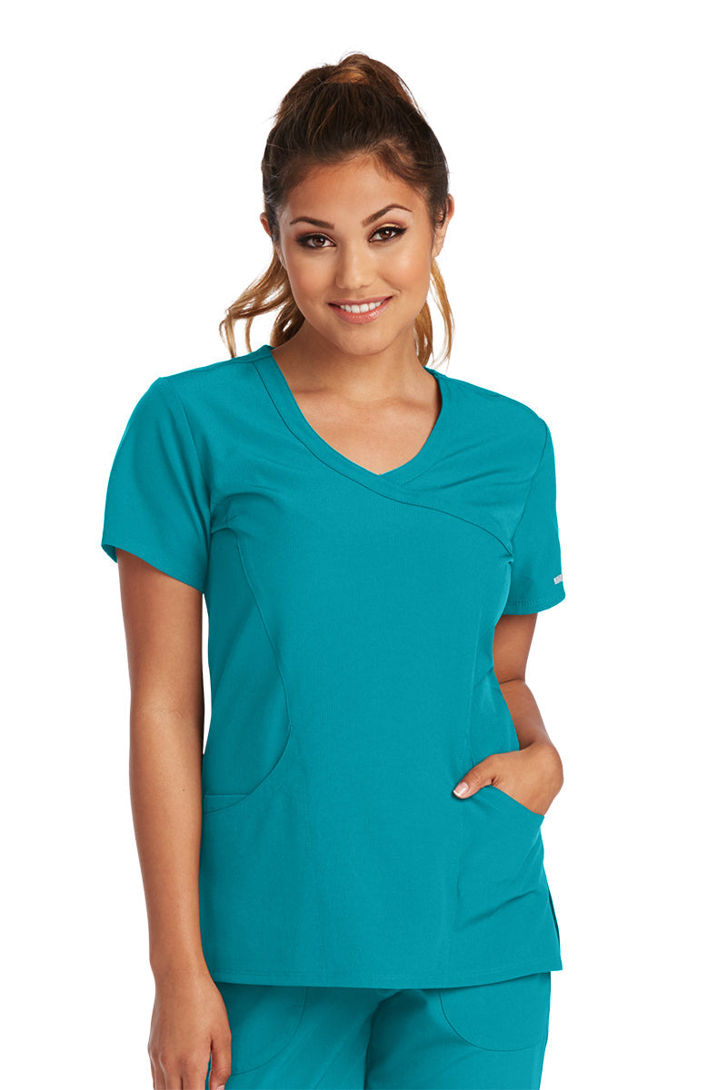 SK102 - Ladies Reliance Scrub Top (2XL - 5XL) - 16 Colors Available